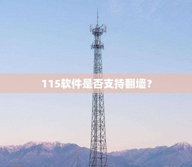 115软件是否支持翻墙？