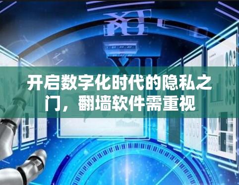 开启数字化时代的隐私之门，翻墙软件需重视