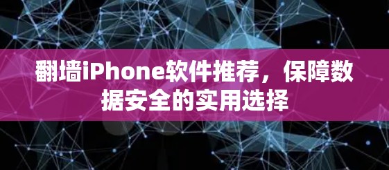 翻墙iPhone软件推荐，保障数据安全的实用选择
