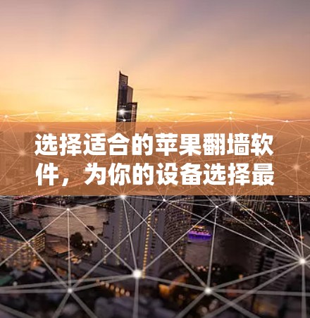 选择适合的苹果翻墙软件，为你的设备选择最佳解决方案