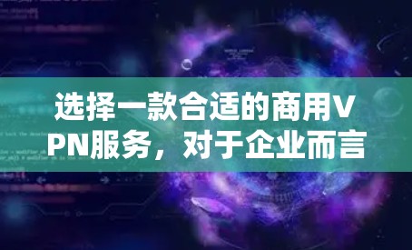 选择一款合适的商用VPN服务，对于企业而言至关重要，因为它能够帮助企业在数据安全、网络威胁防范等方面提供有力的支持。以下是对商用VPN服务的分类以及企业网络安全方案的建议