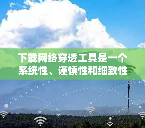下载网络穿透工具是一个系统性、谨慎性和细致性的过程,涉及技术、安全和策略。以下是一步步的指南,帮助您顺利完成下载并安全使用网络穿透工具 下载网络穿透工具是一个系统性、谨慎性和细致性的过程,涉及技术、安全和策略。以下是一步步的指南,帮助您顺利完成下载并安全使用网络穿透工具