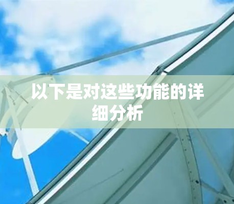 以下是对这些功能的详细分析 以下是对这些功能的详细分析